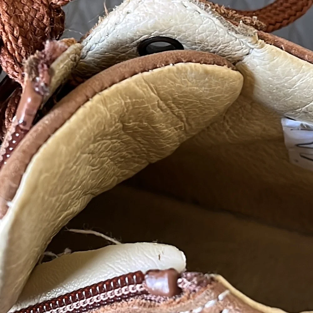 RARE Steiff KNOPF IM OHR Hi Top Leather Sneaker 13/30 Teddy Bear applique Unisex